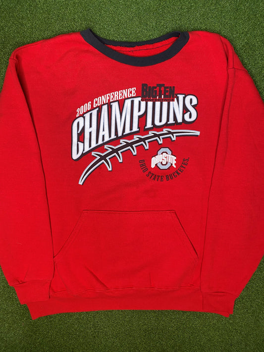 2006 Ohio State Buckeyes - Big 10 Champions - Vintage College Sweatshirt (Large)