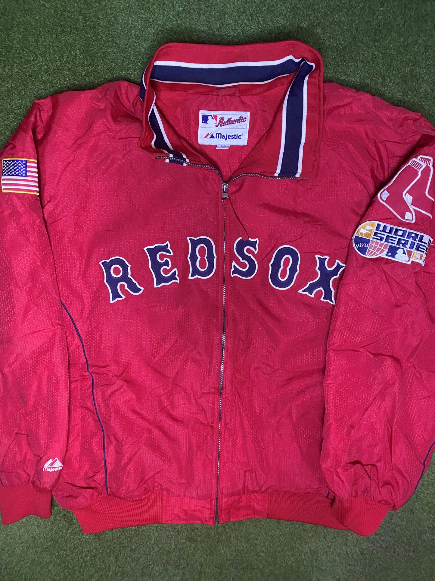 2007 Boston Red Sox - World Series - Vintage MLB Jacket (2XL) Gametime Vintage