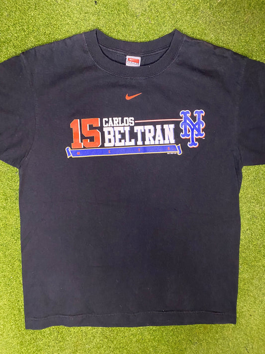 2007 New York Mets - Carlos Beltran - Vintage MLB T Shrit (Youth XL) - Gametime Vintage