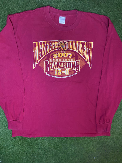 2007 Tuskegee Golden Tigers - National Champions - Vintage HBCU Long Sleeve (XL)