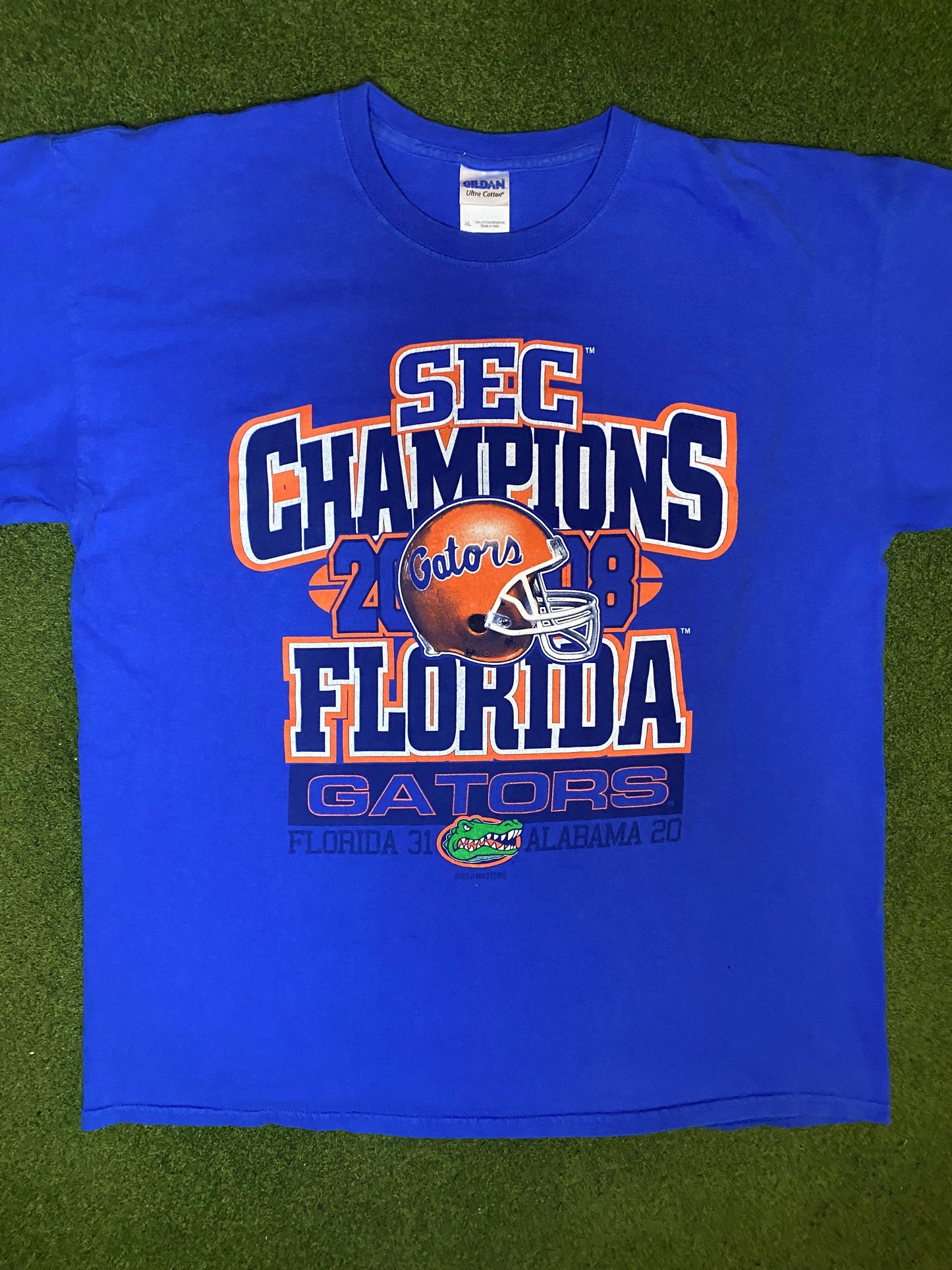 2008 Florida Gators - SEC Champions - Vintage College T-Shirt (XL)