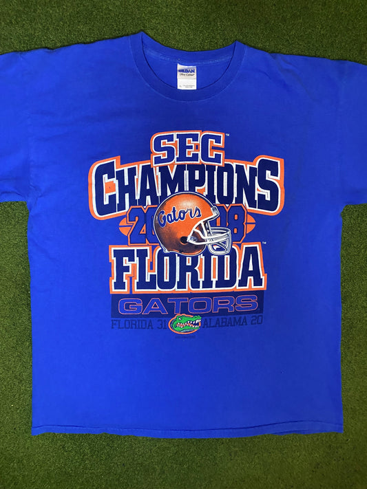 2008 Florida Gators - SEC Champions - Vintage College T-Shirt (XL)