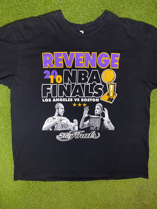 2010 Los Angeles Lakers - NBA Finals - Beat Boston - Vintage NBA T-Shirt (XL) 