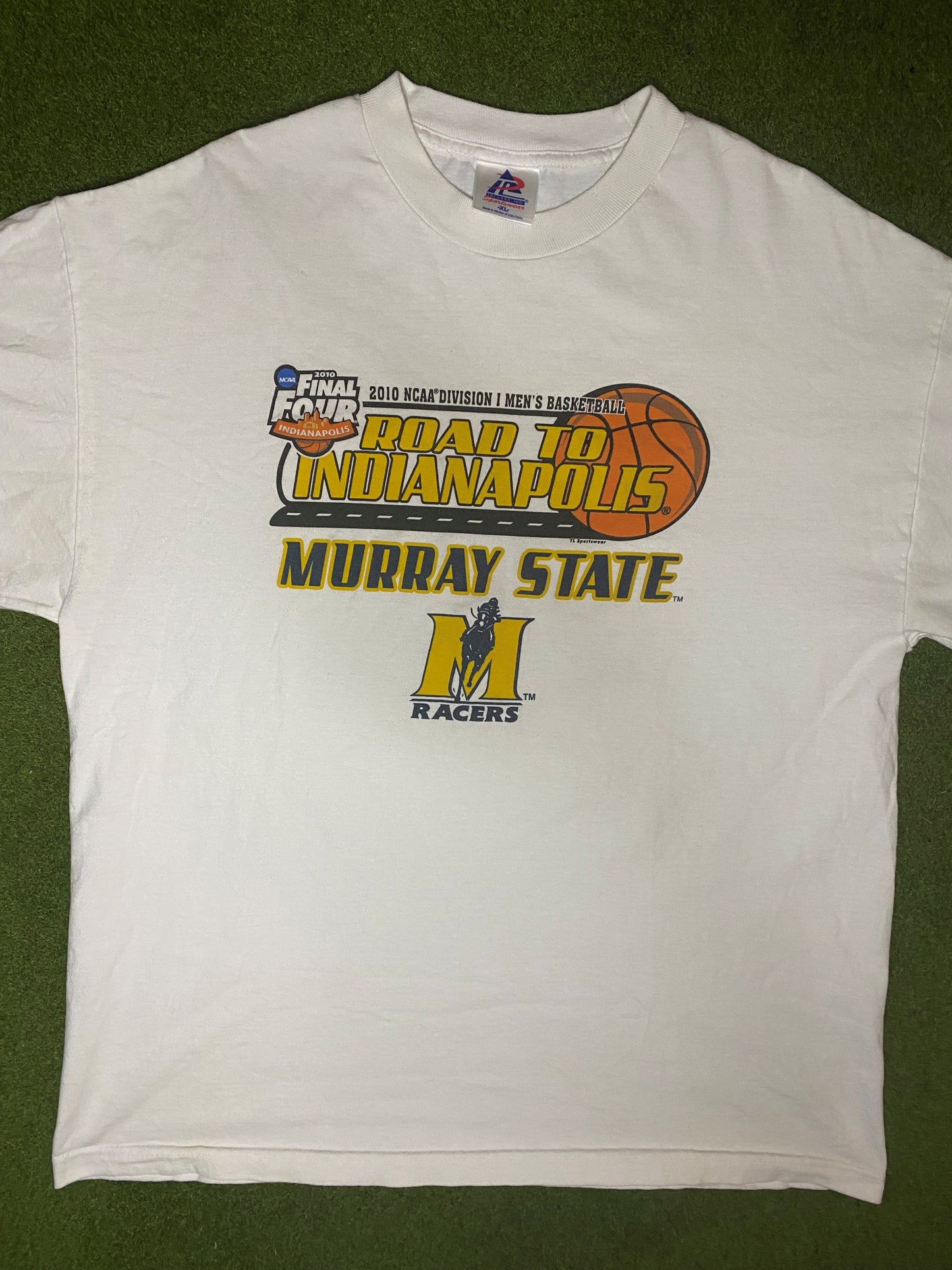 2010 Murray State Racers - Road to Indianapolis - Vintage College T-Shirt (XL)