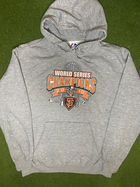 2010 San Fransico Giants - World Series Champions - Vintage MLB Hoodie (Large) Gametime Vintage