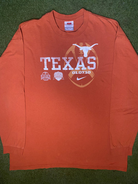 2010 Texas Longhorns - BCS National Championship - Vintage College Long Sleeve (XL)