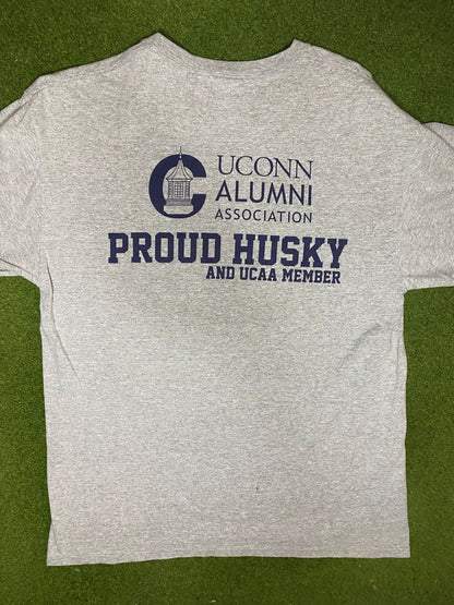 2011 UConn Huskies - Tostitos Fiesta Bowl - Vintage College T-Shirt (Large)