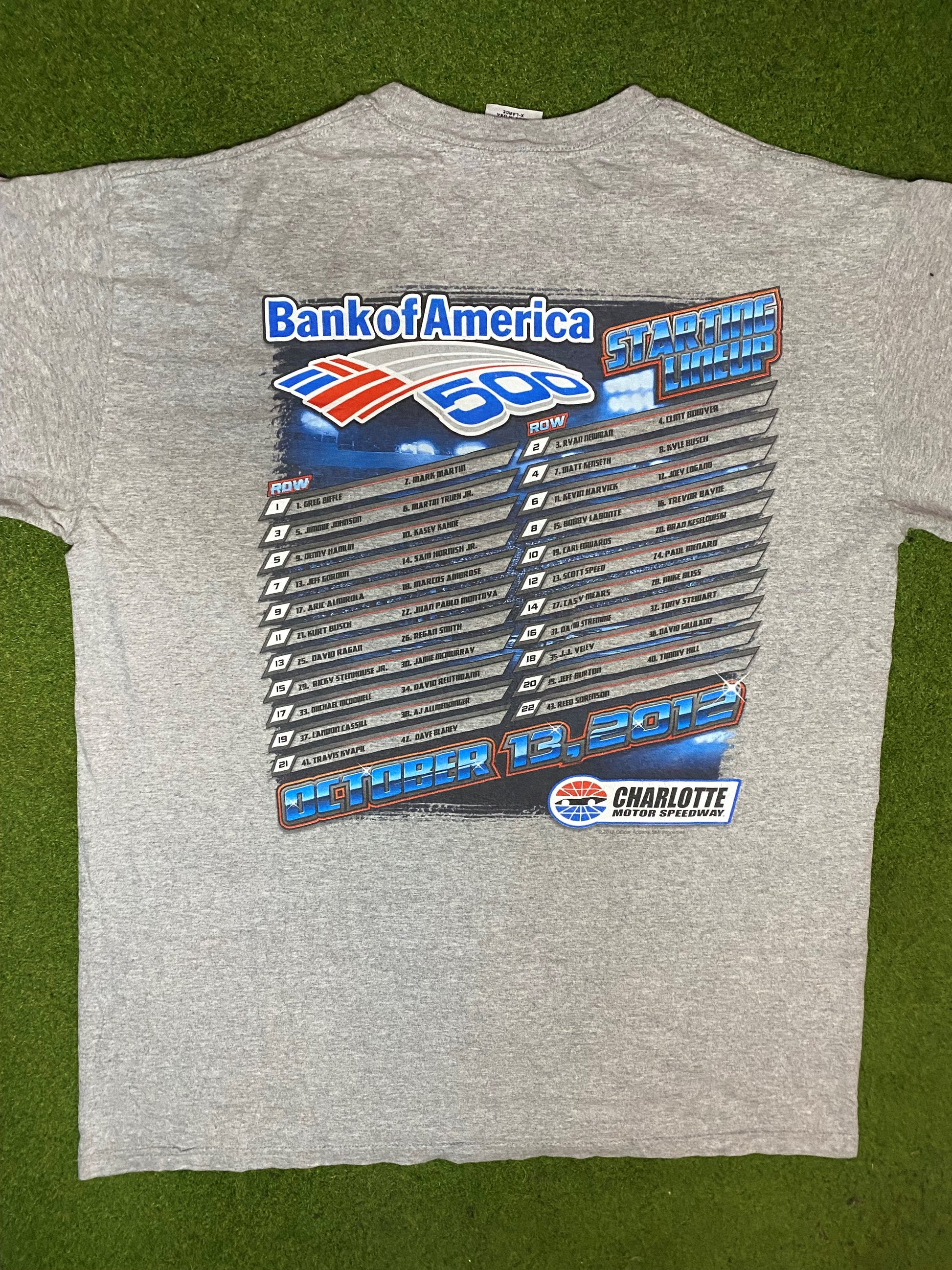 2012 Bank Of America 500 - Charlotte Motor Speedway - Vintage NASCAR T-Shirt (XL) 