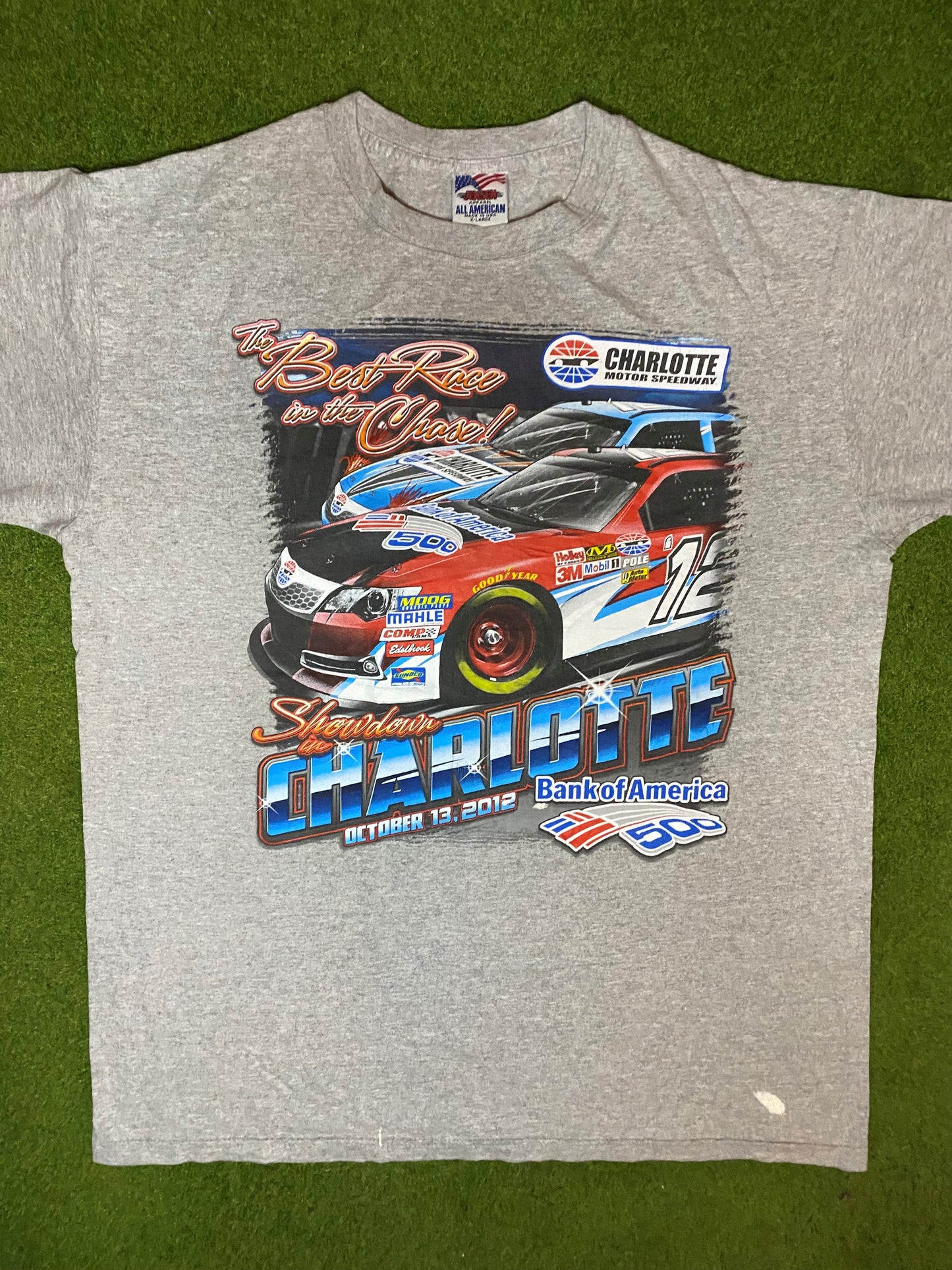 2012 Bank Of America 500 - Charlotte Motor Speedway - Vintage NASCAR T-Shirt (XL) 