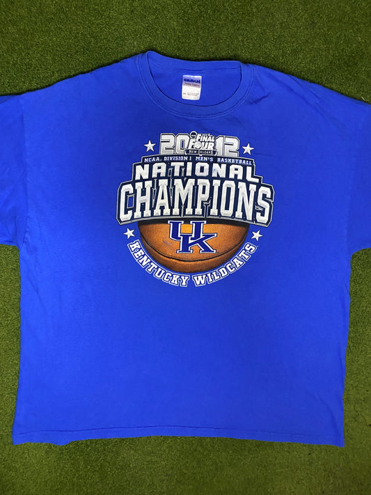 2012 Kentucky Wildcats - National Champions - Vintage College Tee (2XL)