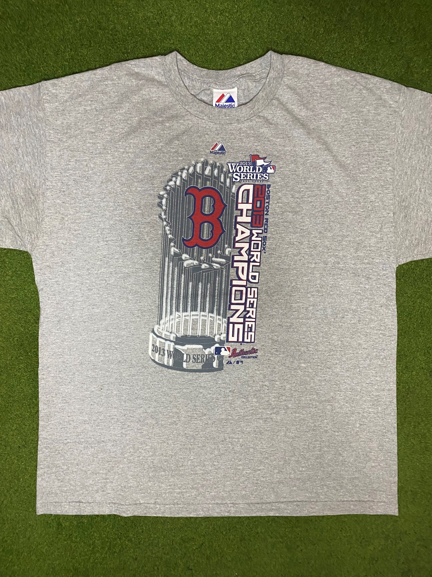 2013 Boston Red Sox - World Series Champions - Vintage MLB T-Shirt (XL) 