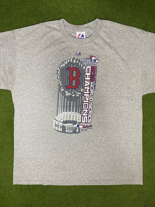 2013 Boston Red Sox - World Series Champions - Vintage MLB T-Shirt (XL) 