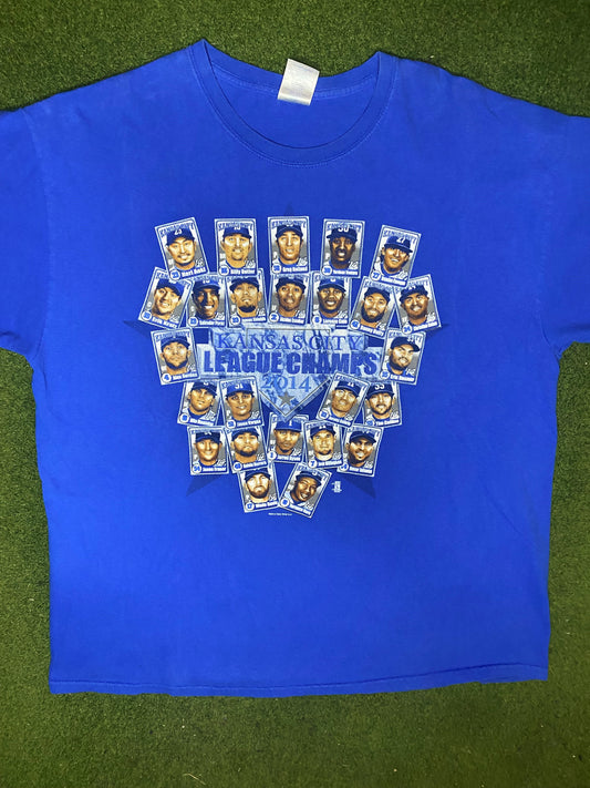 2014 Kansas City Royals - AL Champions - Vintage MLB T-Shirt (XL) 