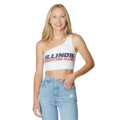 Illinois Fighting Illini One Shoulder Top