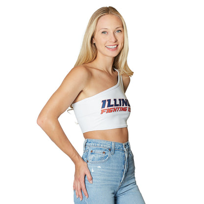 Illinois Fighting Illini One Shoulder Top