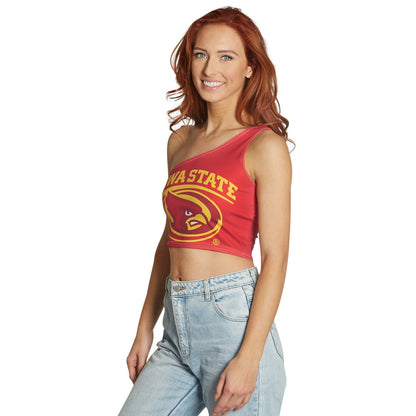 Iowa State Red One Shoulder Top