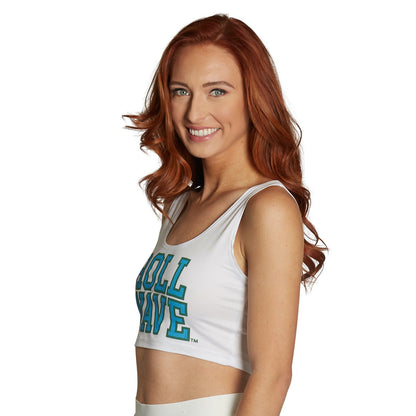 Tulane Roll Wave Crop Tank Top