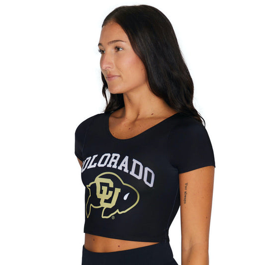 Colorado Boulder Black Babydoll Tee