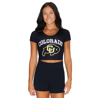 Colorado Boulder Black Babydoll Tee