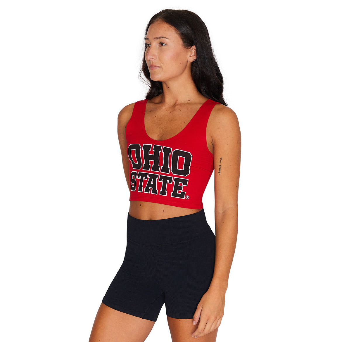 Ohio State OSU Buckeyes Red Crop Tank Top