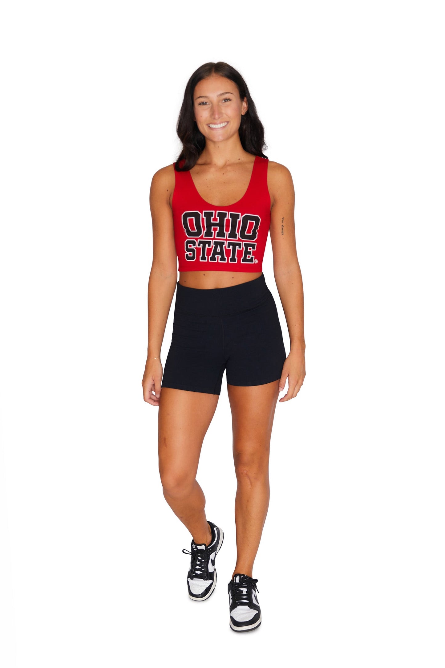 Ohio State OSU Buckeyes Red Crop Tank Top
