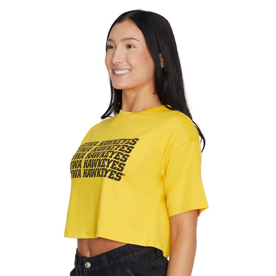 Iowa Hawkeyes Yellow Repeat Tee
