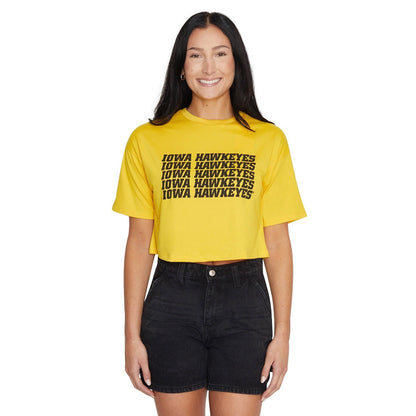 Iowa Hawkeyes Yellow Repeat Tee