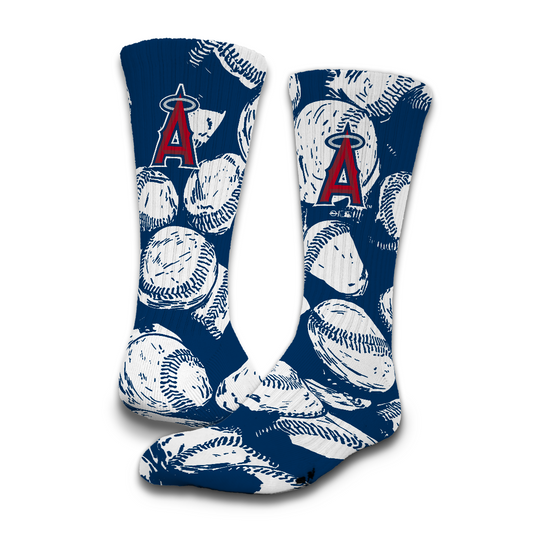 Los Angeles Angels Primary 3 Pack Lifestyle Sock