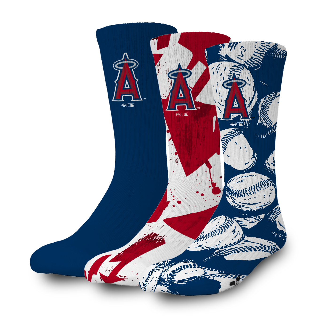Los Angeles Angels Primary 3 Pack Lifestyle Sock