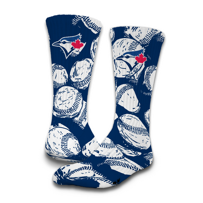 Toronto Blue Jays Primary 3 Pack Lifestyle Sock