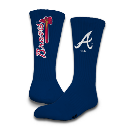Atlanta Braves Primary 3 Pack Lifestyle Sock