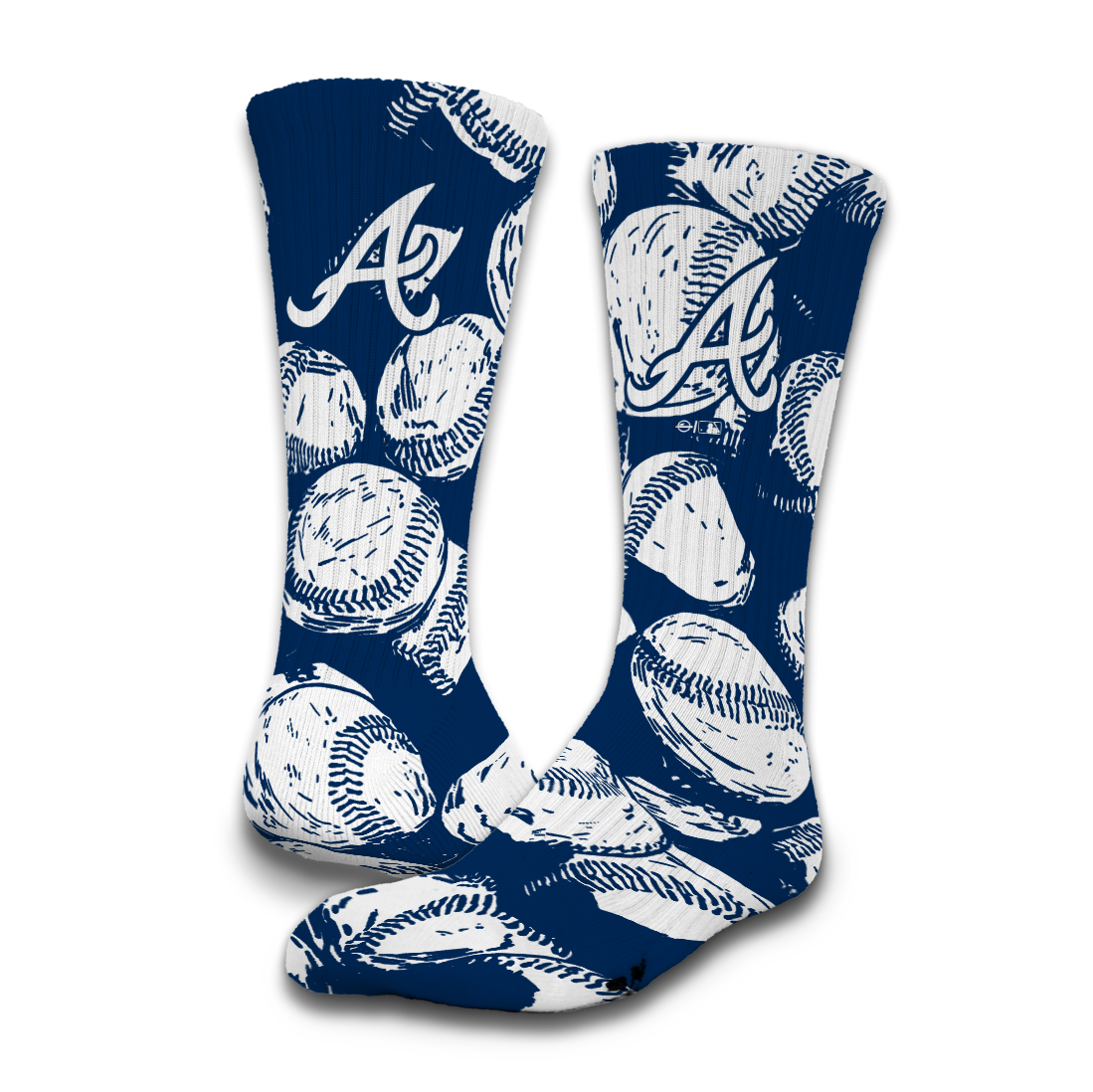 Atlanta Braves Primary 3 Pack Lifestyle Sock
