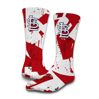 Saint Louis Cardinals Primary 3 Pack Lifestyle Sock