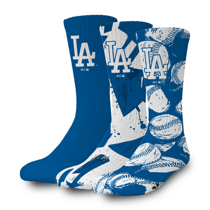 Los Angeles Dodgers Primary 3 Pack Lifestyle Sock