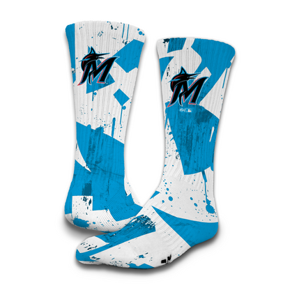 Miami Marlins Primary 3 Pack Lifestyle Sock