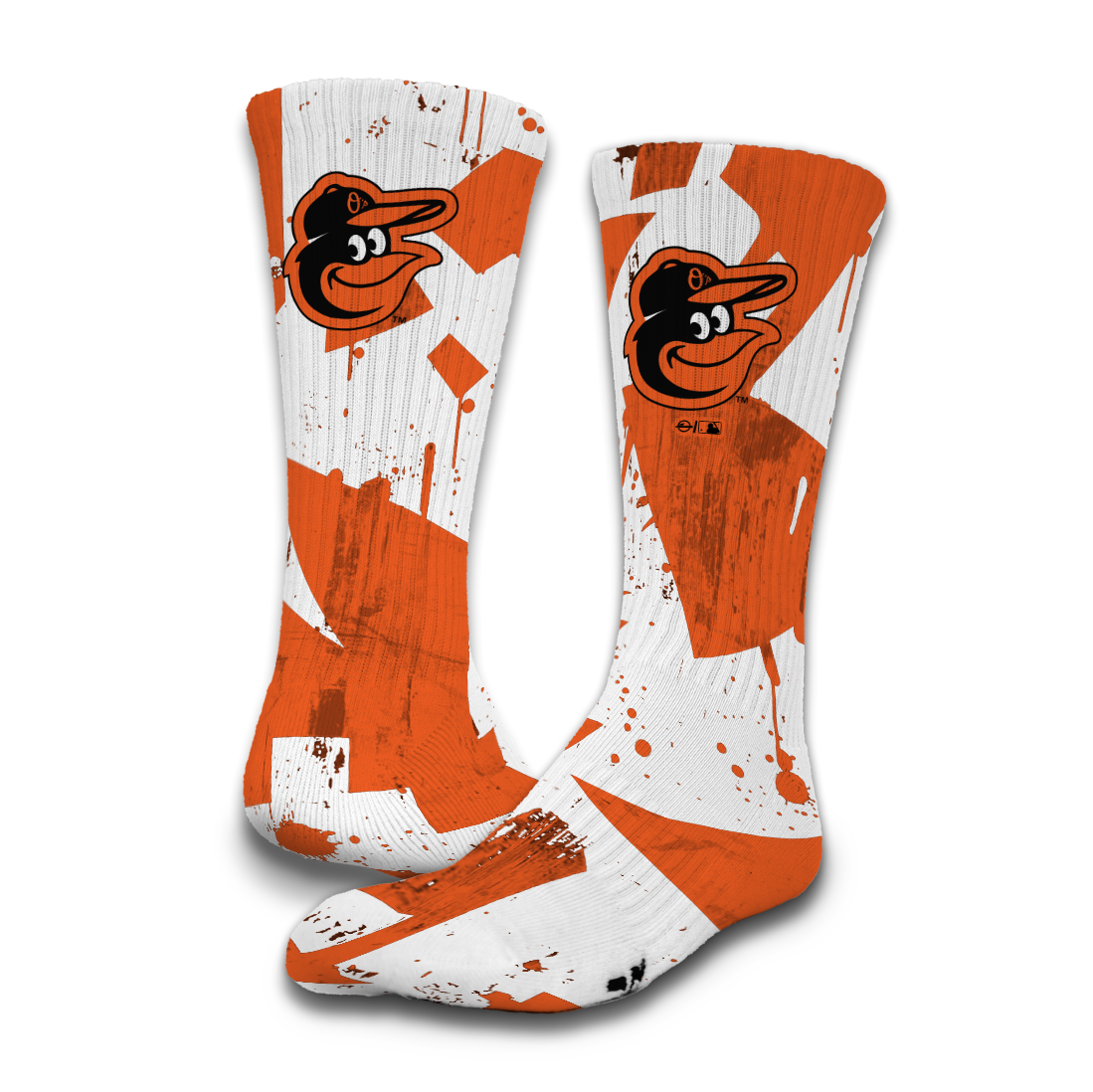Baltimore Orioles Grunge Socks