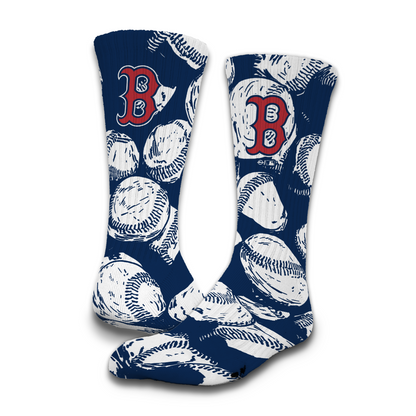 Boston Red Sox Primary 3 Pack Lifestyle Sock