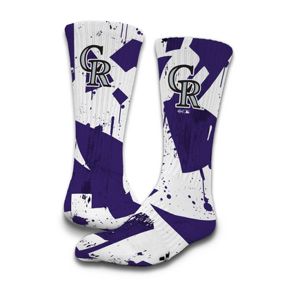 Colorado Rockies Primary 3 Pack Lifestyle Sock
