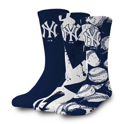 New York Yankees Primary 3 Pack Lifestyle Sock