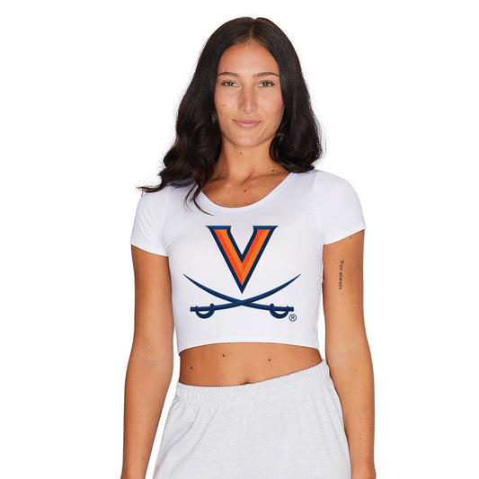 Virginia Cavaliers White Babydoll Tee