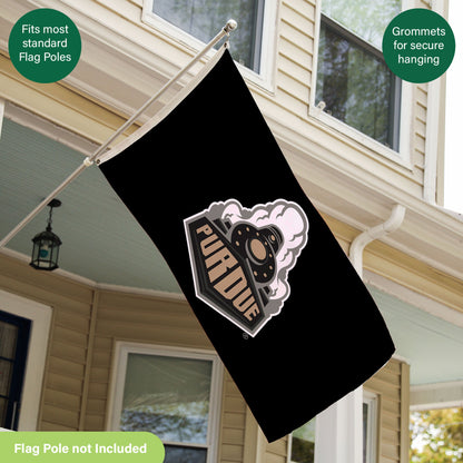 3'x5' Single Sided Flag w/ 2 Grommets, Purdue University