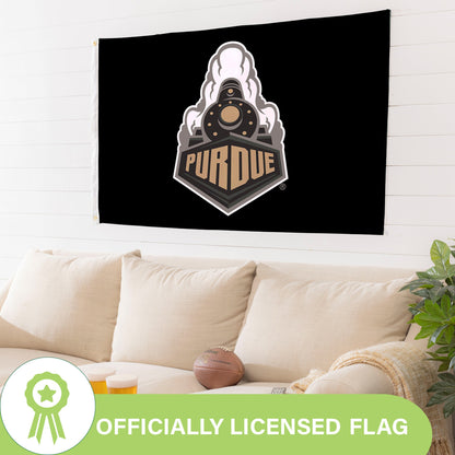 3'x5' Single Sided Flag w/ 2 Grommets, Purdue University
