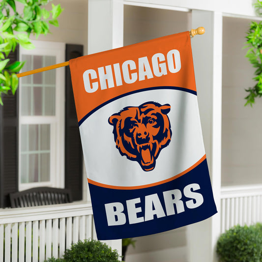 Chicago Bears Suede Flag, House