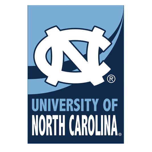 University of North Carolina Burlap Flag GDN Size