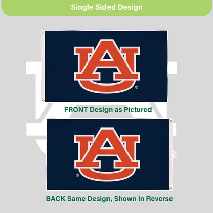 Auburn University Single Sided Flag w/ 2 Grommets, 3'x5'