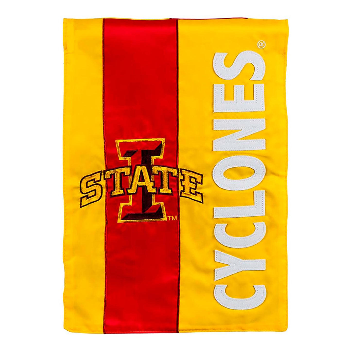 Double-Sided Embellished NCAA College Team Pride Applique House Flag, Iowa State