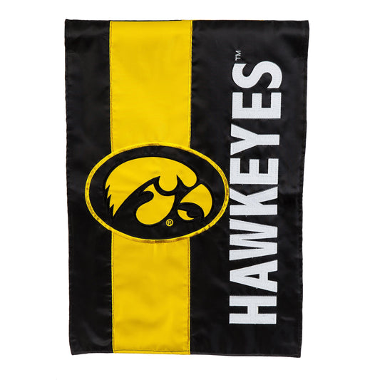 University of Iowa Embellished Garden Flag