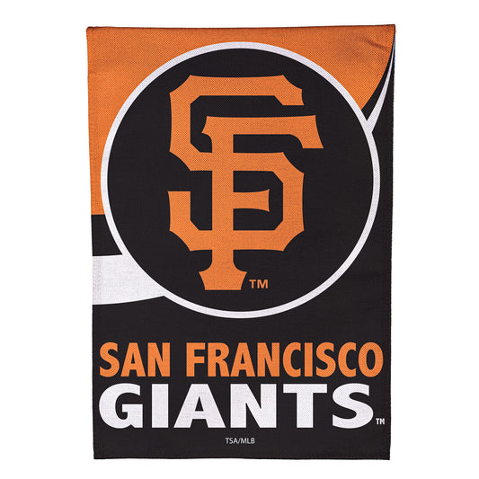 San Francisco Giants Burlap Garden Flag