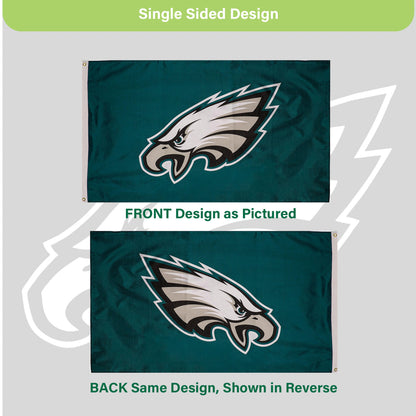 Philadelphia Eagles Single Sided Estate Flag with 2 Grommets, 3'x5'