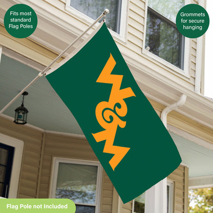 William & Mary Single Sided Flag w/ 2 Grommets, 3'x5'